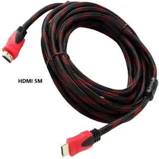 CABLE HDMI 5M PUNTA NEGRA / ROJO